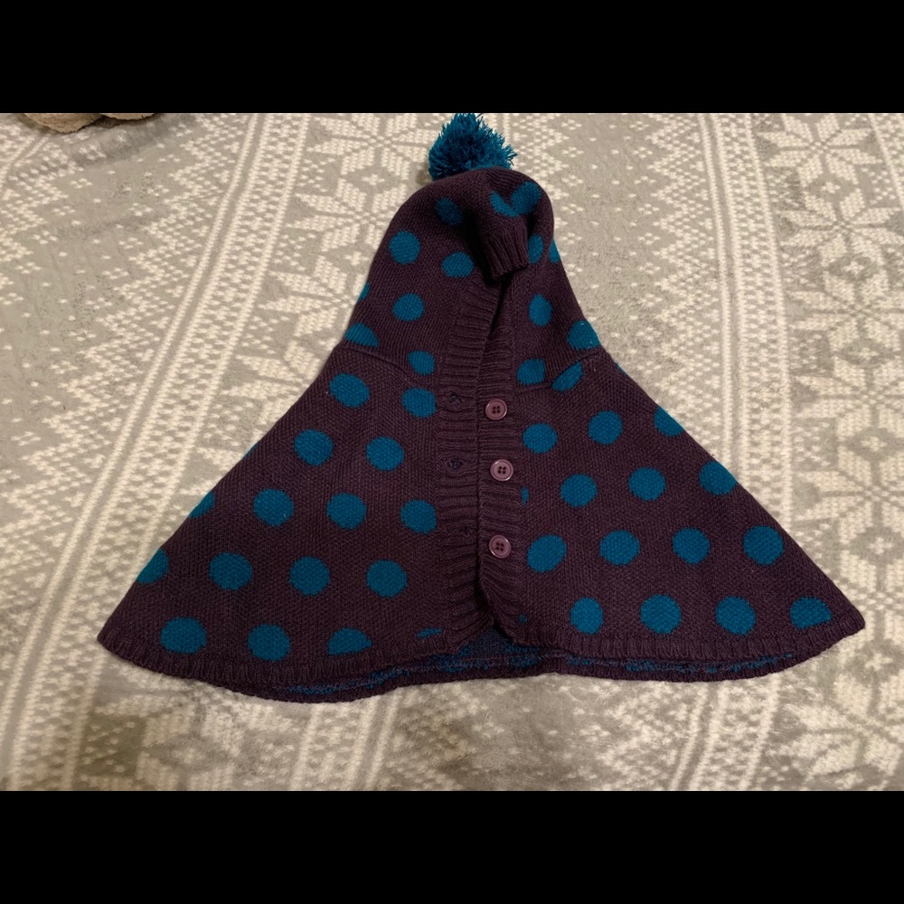 Baby girl poncho